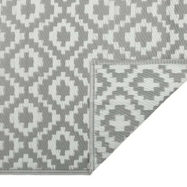vidaXL Χαλί εξωτερικού χώρου ARAKIL γκρι 80x150 cm PP