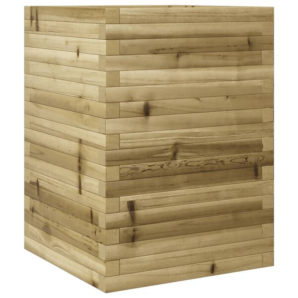 vidaXL Ζαρντινιέρα 50x50x68,5 εκ. Εμποτισμ. Ξύλο Πεύκου