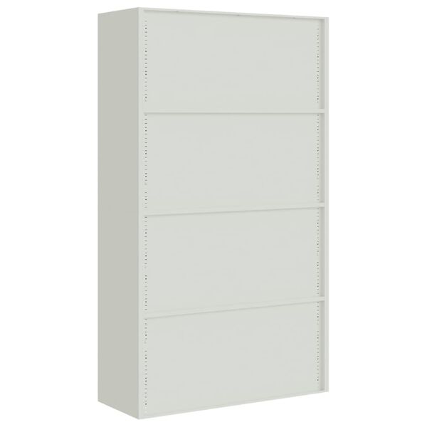 vidaXL Αρχειοθήκη Ανοιχτό Γκρι 105 x 40 x 180 εκ. Ατσάλινη