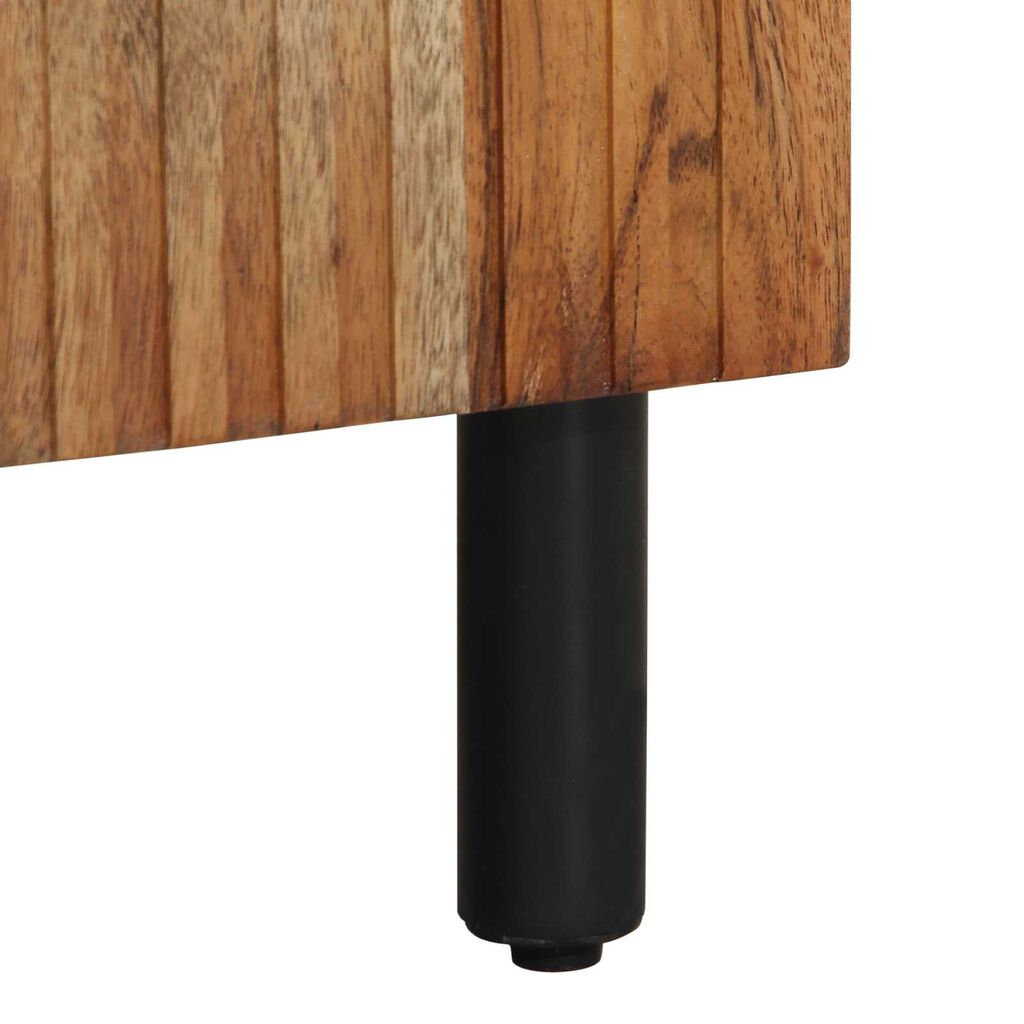 vidaXL Ντουλάπα Μπάνιου 38x33x160 εκ. Μασίφ Ξύλο Ακακίας