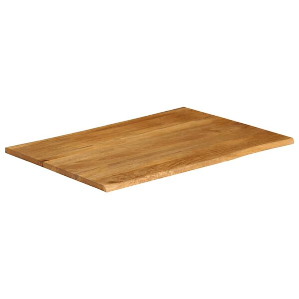 vidaXL Επιφάνεια Τραπεζιού 90x80x2,5 εκ. Live Edge Μασίφ Ξύλο Μάνγκο