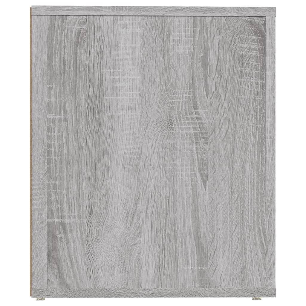 vidaXL Κομοδίνα 2 τεμ. Γκρι Sonoma 50x39x47 εκ.
