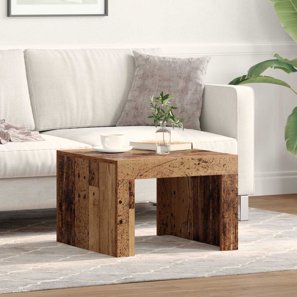 vidaXL Τραπεζάκι σαλονιού Παλιό ξύλο 50 x 50 x 35 cm