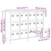 vidaXL Ντουλάπι Ανθρακί 135x39x103,5 εκ. από Χάλυβα Ψυχρής Έλασης