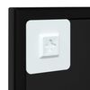 vidaXL Καθρέφτης Τοίχου Μαύρος 60 x 60 εκ. Μεταλλικός