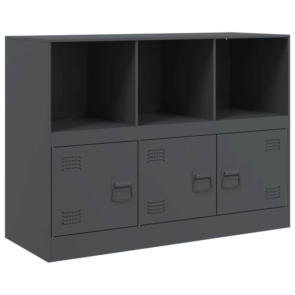 vidaXL Μπουφές Ανθρακί 99x39x73 εκ. από Ατσάλι