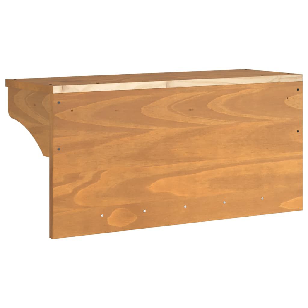 vidaXL Επίτοιχη κρεμάστρα παλτών SANDNES 87x30x42 εκ. Πεύκο μασίφ ξύλο