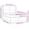 vidaXL &Kappa;&rho;&epsilon;&beta;ά&tau;&iota; Boxspring &mu;&epsilon; &Sigma;&tau;&rho;ώ&mu;&alpha; &Kappa;&rho;&epsilon;&mu; 140x200 &epsilon;&kappa;. &Upsilon;&phi;&alpha;&sigma;&mu;ά&tau;&iota;&nu;&omicron;