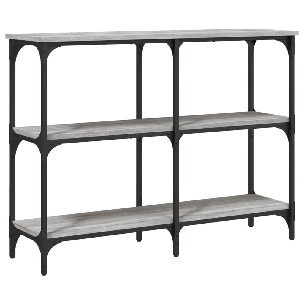 vidaXL Τραπέζι Κονσόλα Γκρι Sonoma 100x29x75 εκ. Επεξεργασμένο Ξύλο