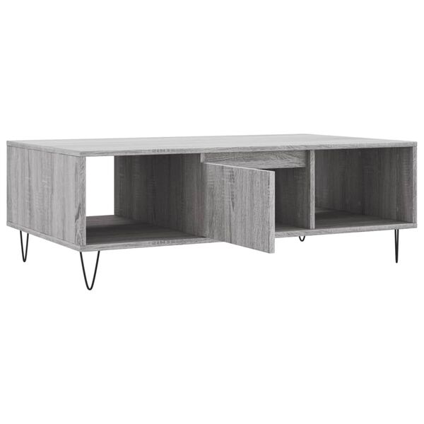 vidaXL Τραπεζάκι Σαλονιού Γκρι Sonoma 104x60x35 εκ. Επεξεργασμένο Ξύλο