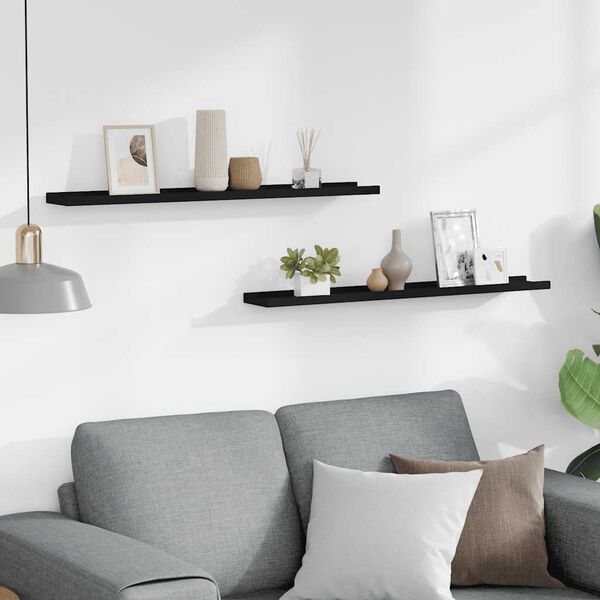 vidaXL &Rho;ά&phi;&iota;&alpha; &gamma;&iota;&alpha; &Kappa;&omicron;&rho;&nu;ί&zeta;&epsilon;&sigmaf; 2 &tau;&epsilon;&mu;. &Mu;&alpha;ύ&rho;&alpha; 80 x 9 x 3 &epsilon;&kappa;. &alpha;&pi;ό MDF