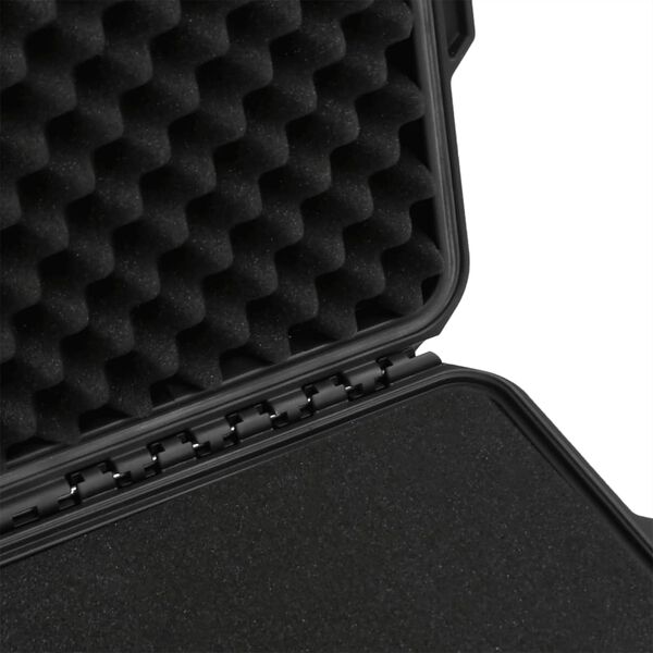 vidaXL Θήκη Πτήσης Φορητή Μαύρη 62,5x50x28,5 εκ. από Πολυπροπυλένιο
