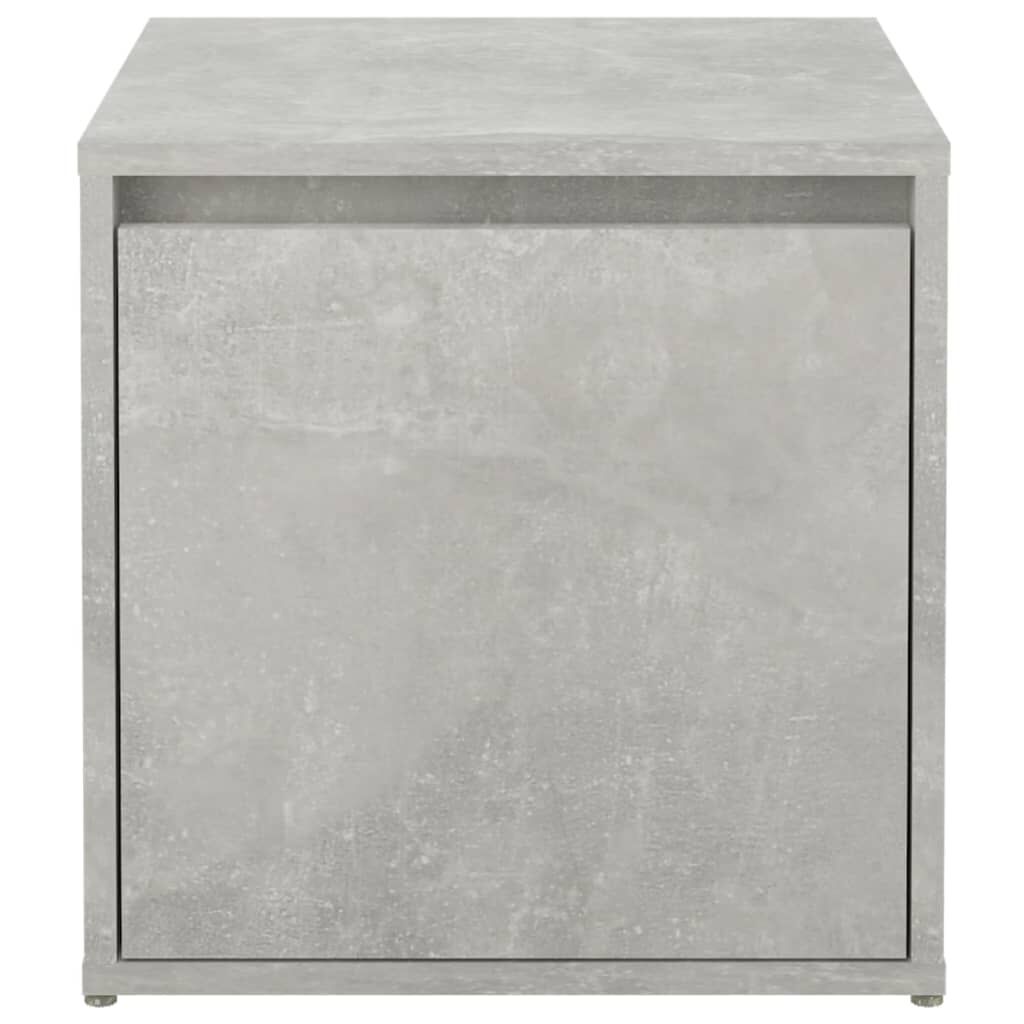 vidaXL Κουτί με Συρτάρι Γκρι Σκυρ. 40,5x40x40 εκ. Επεξεργασμένο Ξύλο