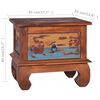 vidaXL Κομοδίνο 45 x 35 x 40 εκ. από Ανακυκλωμένο Ξύλο Teak