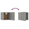 vidaXL Έπιπλα Τηλεόρασης Επιτοίχια 4 τεμ. Γκρι Sonoma 30,5x30x30 εκ.