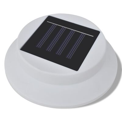 Ηλιακό Φωτιστικό για φράχτη/Υδρορροή Σετ 6 Τεμ. Λευκό