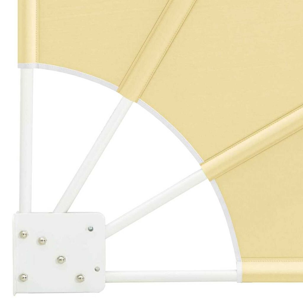vidaXL Αδιάφανο σκίαστρο μπαλκονιού Άμμος 140 x 140 cm ύφασμα