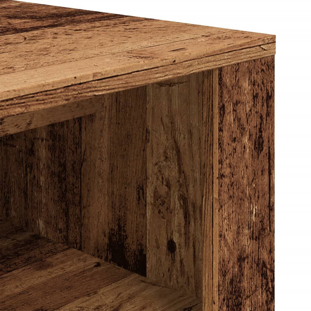 vidaXL Παπουτσοθήκη Όψη Παλαιού Ξύλου 100x35x45 εκ. Επεξεργασμένο Ξύλο