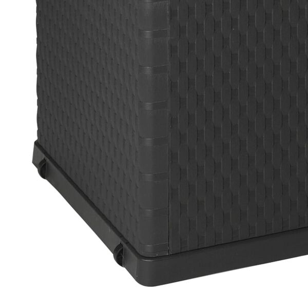 vidaXL Μπαούλο Αποθήκευσης Κήπου Ανθρακί 120x56x63 εκ. Πολυπροπυλένιο