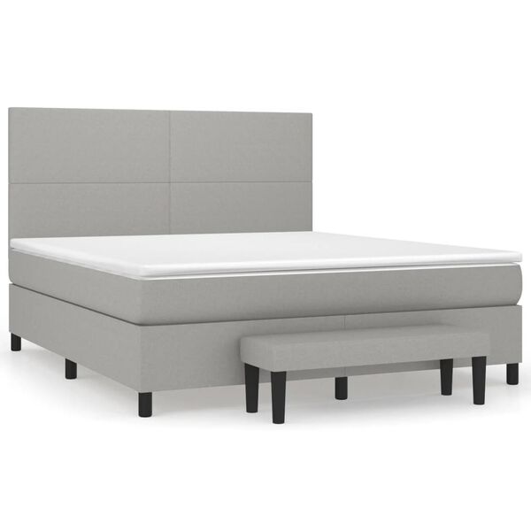 vidaXL &Kappa;&rho;&epsilon;&beta;ά&tau;&iota; Boxspring &mu;&epsilon; &Sigma;&tau;&rho;ώ&mu;&alpha; &Alpha;&nu;. &Pi;&rho;ά&sigma;&iota;&nu;&omicron; 160x200&epsilon;&kappa; &Upsilon;&phi;&alpha;&sigma;&mu;ά&tau;&iota;&nu;&omicron;