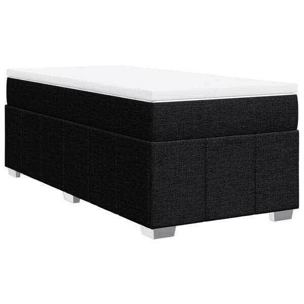 vidaXL &Kappa;&rho;&epsilon;&beta;ά&tau;&iota; Boxspring &mu;&epsilon; &Sigma;&tau;&rho;ώ&mu;&alpha; &Mu;&alpha;ύ&rho;&omicron; 90x190 &epsilon;&kappa;.&Upsilon;&phi;&alpha;&sigma;&mu;ά&tau;&iota;&nu;&omicron;