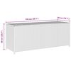 vidaXL Κουτί Αποθήκευσης Κήπου Μαύρο 150x50x60 εκ. από Συνθετικό Ρατάν