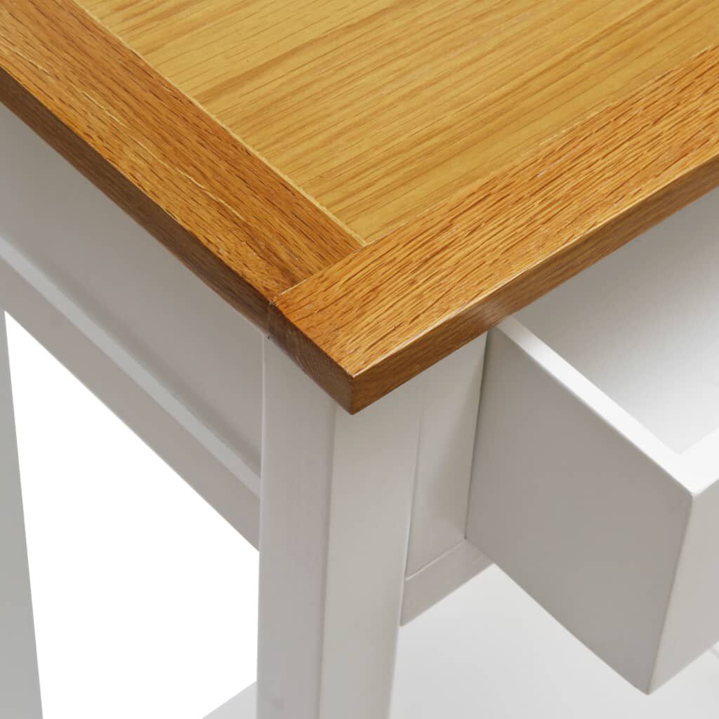 vidaXL Τραπέζι Βοηθητικό 50 x 32 x 75 εκ. από Μασίφ Ξύλο Δρυός