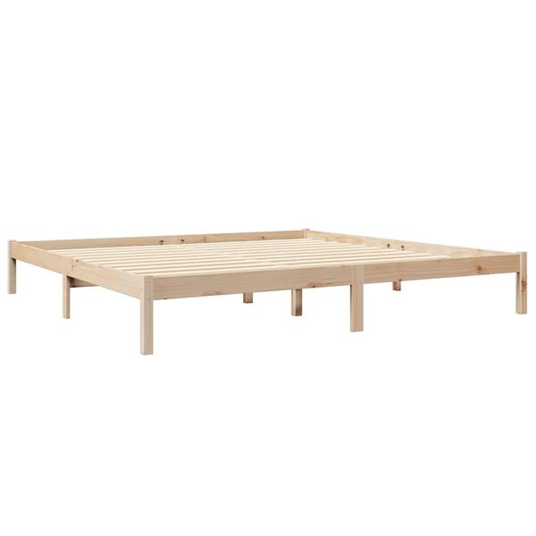 vidaXL Κρεβάτι Βιβλιοθήκη Χωρίς Στρώμα 180x200 εκ Μασίφ Ξύλο Πεύκου