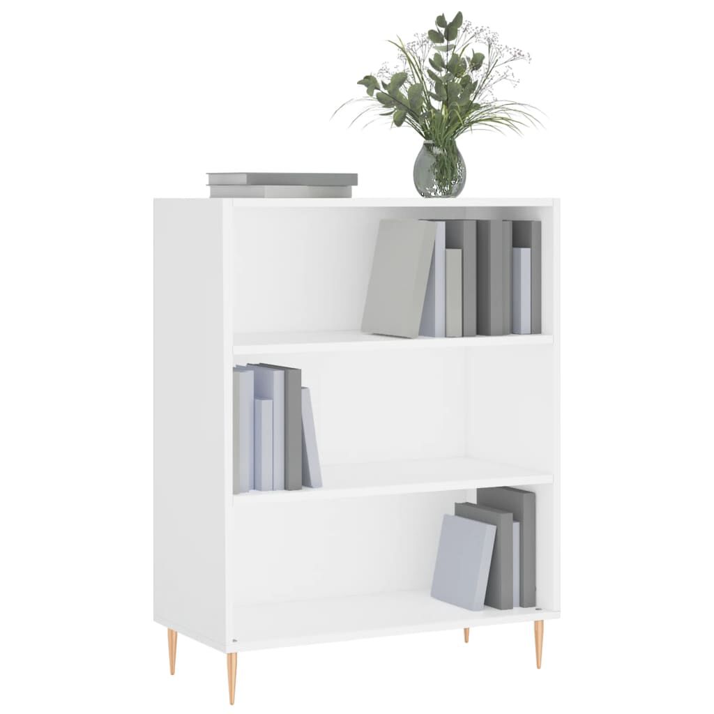 vidaXL Βιβλιοθήκη Λευκή 69,5 x 32,5 x 90 εκ. από Επεξεργασμένο Ξύλο