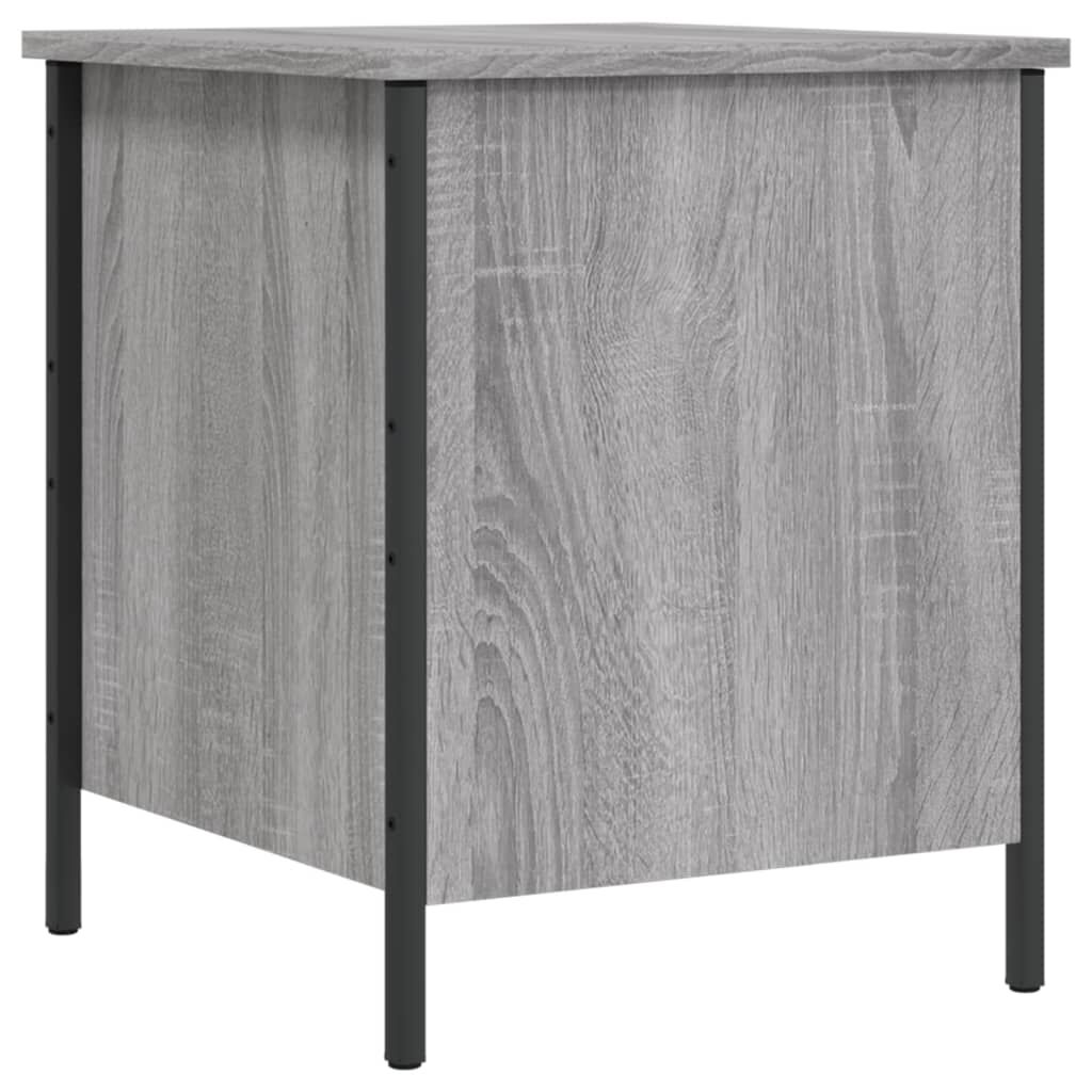 vidaXL Παγκάκι Αποθήκευσης Γκρι Sonoma 40x42,5x50εκ Επεξεργασμένο Ξύλο