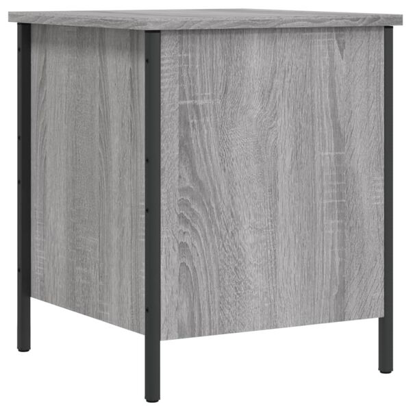 vidaXL Παγκάκι Αποθήκευσης Γκρι Sonoma 40x42,5x50εκ Επεξεργασμένο Ξύλο