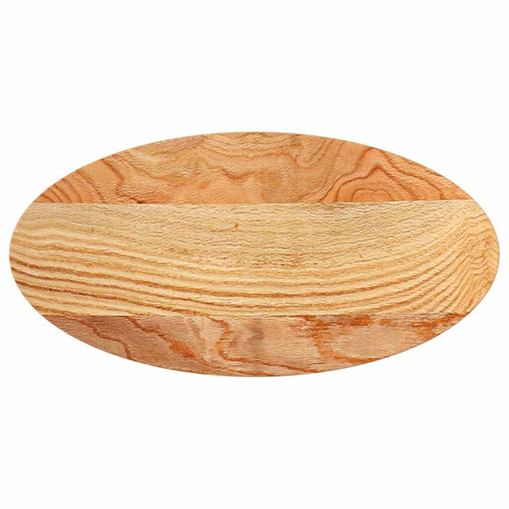 vidaXL Επιτραπέζια επιφάνεια Ανοιχτό Καφέ 80x40x2 εκ. Ξύλο Δρυός Οβάλ