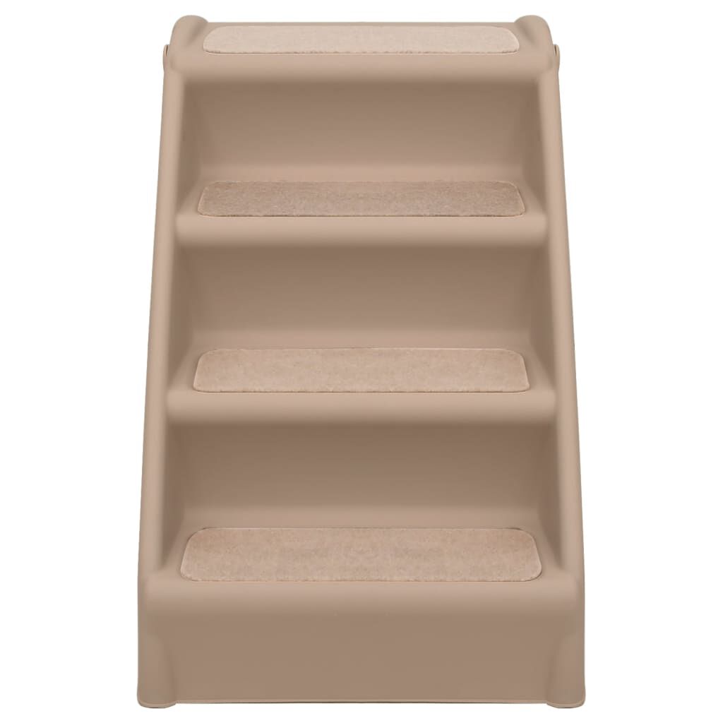 vidaXL Σκαλάκια για Σκύλους Πτυσσόμενα Καφέ 62 x 40 x 49,5 εκ.