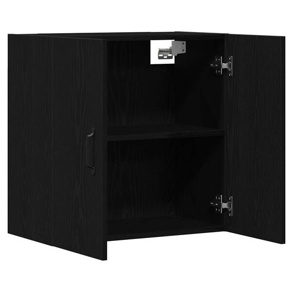 vidaXL Ντουλάπι Τοίχου Μαύρο Δρυς 60x31x60 εκ. από Τεχνητό Ξύλο