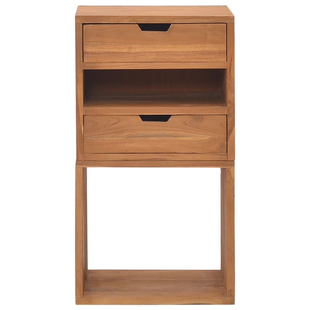 vidaXL Κομοδίνο 40 x 30 x 76 εκ. από Μασίφ Ξύλο Teak