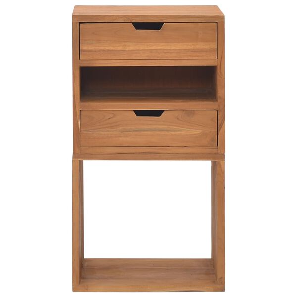 vidaXL Κομοδίνο 40 x 30 x 76 εκ. από Μασίφ Ξύλο Teak