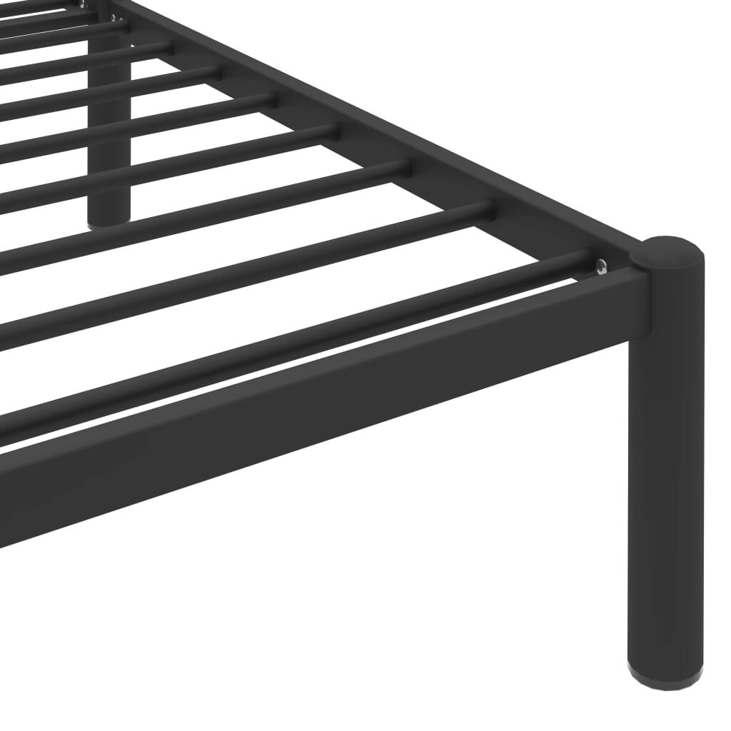 vidaXL Πλαίσιο Κρεβατιού Μαύρο 180 x 200 εκ. Μεταλλικό