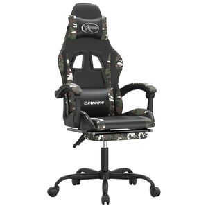 vidaXL &Kappa;&alpha;&rho;έ&kappa;&lambda;&alpha; Gaming &Mu;&alpha;&sigma;ά&zeta; &Upsilon;&pi;&omicron;&pi;ό&delta;&iota;&omicron; &Mu;&alpha;ύ&rho;&omicron;/&Pi;&alpha;&rho;&alpha;&lambda;&lambda;&alpha;&gamma;ή &Sigma;&upsilon;&nu;&theta;&epsilon;&tau;&iota;&kappa;ό &Delta;έ&rho;&mu;&alpha;