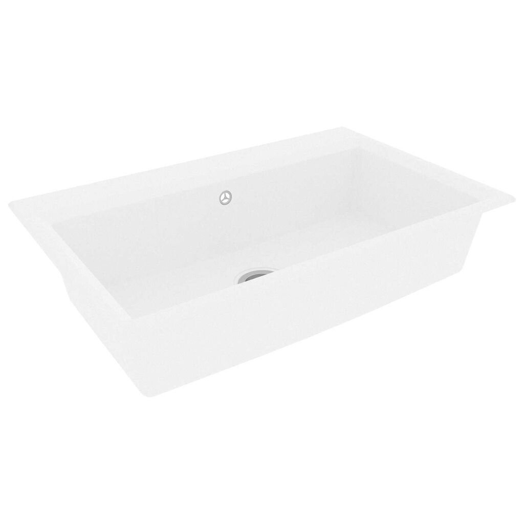 vidaXL Νεροχύτης Κουζίνας Λευκό 790x500x193 εκ Γρανίτης