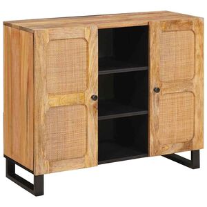 vidaXL Highboard &mu;&epsilon; &alpha;&pi;&omicron;&theta;ή&kappa;&epsilon;&upsilon;&sigma;&eta; &Kappa;&alpha;&phi;έ 90 x 33 x 75 &epsilon;&kappa; &Sigma;&tau;&epsilon;&rho;&epsilon;ό &xi;ύ&lambda;&omicron; &mu;ά&nu;&gamma;&kappa;&omicron;