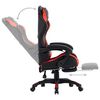 vidaXL Καρέκλα Racing με Υποπόδιο Κόκκινη/Μαύρη από Συνθετικό Δέρμα