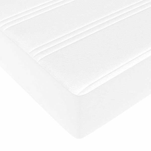 vidaXL Σκελετός Κρεβατιού Άλλο Λευκό 120 x 190 cm Τεχνητό δέρμα