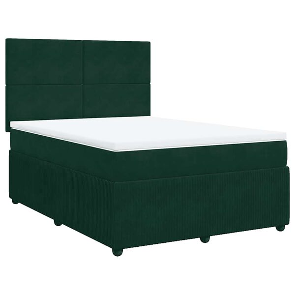 vidaXL &Kappa;&rho;&epsilon;&beta;ά&tau;&iota; Boxspring &mu;&epsilon; &Sigma;&tau;&rho;ώ&mu;&alpha; &Sigma;&kappa;&omicron;ύ&rho;&omicron; &Pi;&rho;ά&sigma;&iota;&nu;&omicron; 160x200&epsilon;&kappa;. &Beta;&epsilon;&lambda;&omicron;ύ&delta;&iota;&nu;&omicron;