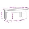 vidaXL Τραπεζάκι Σαλονιού Παλιό Ξύλο 100x60x42 εκ. Επεξεργασμένο Ξύλο