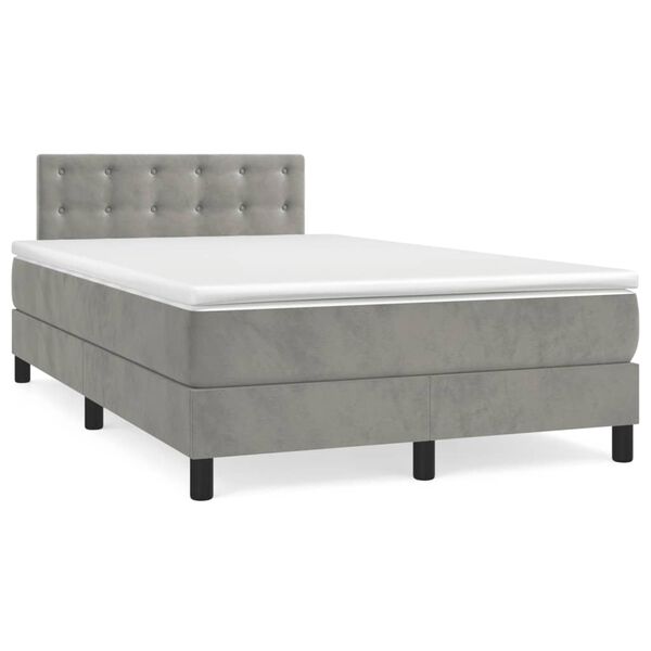vidaXL &Kappa;&rho;&epsilon;&beta;ά&tau;&iota; Boxspring &mu;&epsilon; &Sigma;&tau;&rho;ώ&mu;&alpha; &Alpha;&nu;&omicron;&iota;&chi;&tau;ό &Gamma;&kappa;&rho;&iota; 120x200 &epsilon;&kappa;. &Beta;&epsilon;&lambda;&omicron;ύ&delta;&iota;&nu;&omicron;