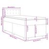 vidaXL &Kappa;&rho;&epsilon;&beta;ά&tau;&iota; Boxspring &mu;&epsilon; &Sigma;&tau;&rho;ώ&mu;&alpha; &Sigma;&kappa;&omicron;ύ&rho;&omicron; &Pi;&rho;ά&sigma;&iota;&nu;&omicron; 90x190 &epsilon;&kappa;. &Beta;&epsilon;&lambda;&omicron;ύ&delta;&iota;&nu;&omicron;