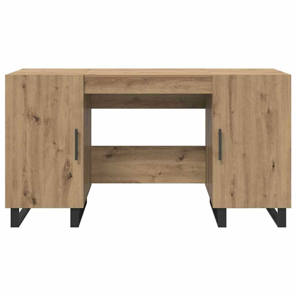 vidaXL Γραφείο artisan δρυς 140 x 50 x 75 εκ. Επεξεργασμένο ξύλο