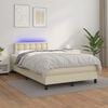 vidaXL &Kappa;&rho;&epsilon;&beta;ά&tau;&iota; Boxspring &mu;&epsilon; &Sigma;&tau;&rho;ώ&mu;&alpha; & LED &Kappa;&rho;&epsilon;&mu; 120x200 &epsilon;&kappa;. &Sigma;&upsilon;&nu;&theta;. &Delta;έ&rho;&mu;&alpha;