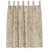 vidaXL Κουρτίνα με κουρτίνες 2 pcs Κρεμ 140 x 140 cm Βελούδο