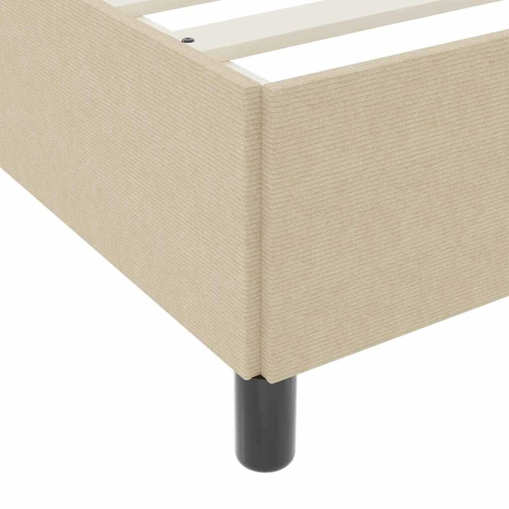 vidaXL Σκελετός Κρεβατιού Γκρι Πράσινο 140 x 190 cm Βελούδο